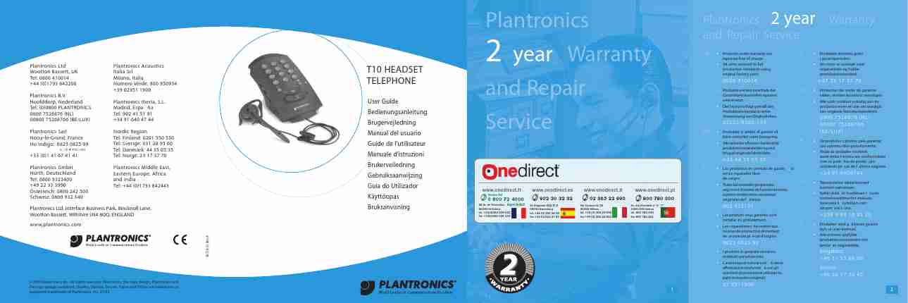 Plantronics Telephone T10-page_pdf